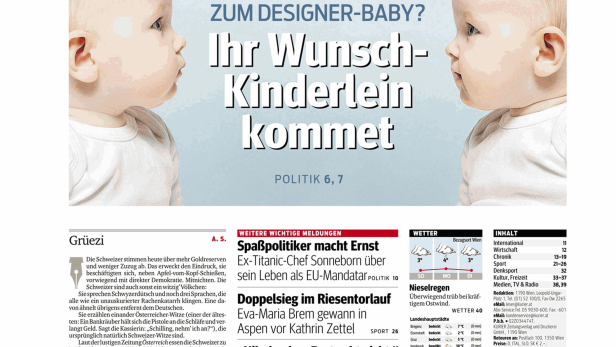 Schlagzeile vom 30.11.2014Ihr Wunsch-Kinderlein Kinderlein kommetKurier