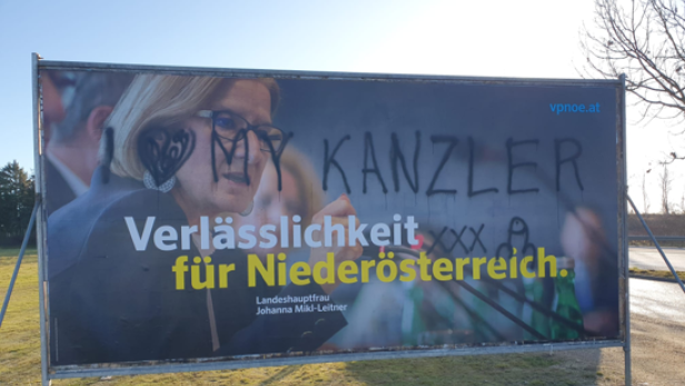 "Früher und intensiver": NÖ Parteien kämpfen mit mehr Vandalismus