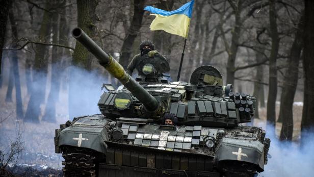Panzer im Kriegseinsatz in der Ukraine