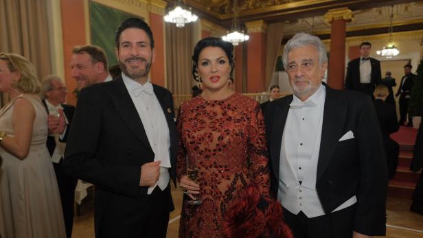 Clemens Unterreiner, Anna Netrebko und Plácido Domingo