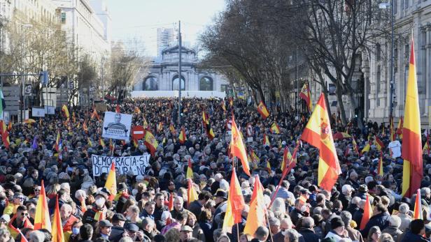 Tausende bei Anti-Regierungs-Demo in Madrid