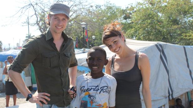 Lukas Perman und Marjan Shaki setzen sich für die Erdbebenopfer in Haiti ein