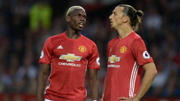 Ibrahimovic (r.) kam ablösefrei - Pogba ist der neue teuerste Transfer aller Zeiten.