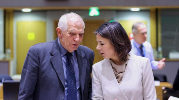 EU-Außenbeauftragte Josep Borrell und die deutsche Außenministerin Annalena Baerbock