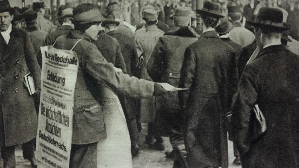 Februar 1919: Der erste Wahlkampf der neu gegründeten Republik.