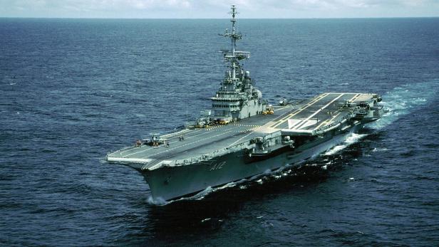 A handout picture of Brazilian aircraft carrier Sao Paulo