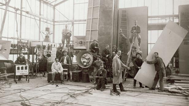 Atelier der Sascha-Film in Wien-Sievering um 1920