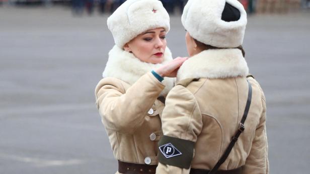 A military parade marking the 80th anniversary of the Battle of Stalingrad, in Volgograd