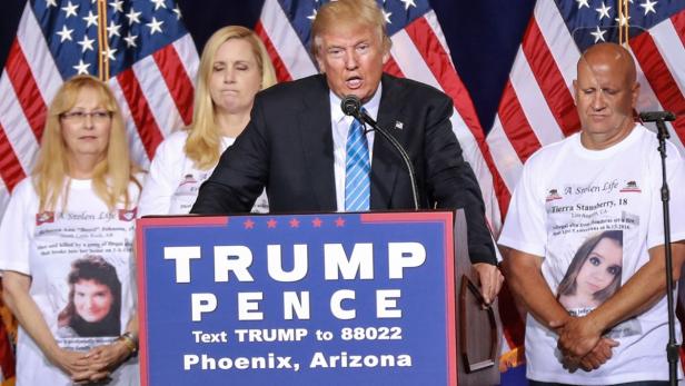 Setzt wieder auf Härte gegen Ausländer: Donald Trump in Arizona