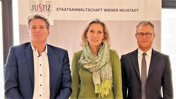 Erster Staatsanwalt Erich Habitzl, Leiterin Barbara Haider und Staatsanwalt Markus Bauer (v.l.)