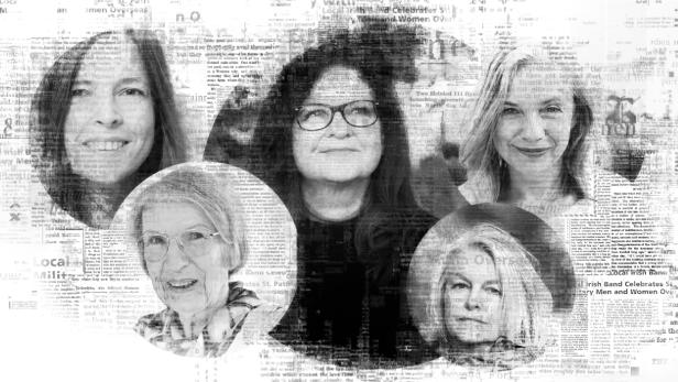 Linda Stift, Barbara Frischmuth, Bettina Balàka, Marlene Streeruwitz, Ruth Cerha (von links) schreiben über &quot;Wechselhafte Jahre&quot;