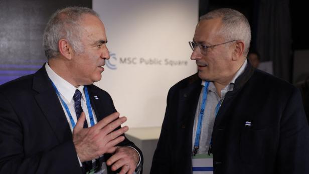 Garry Kasparow und Michail Chodorkowski