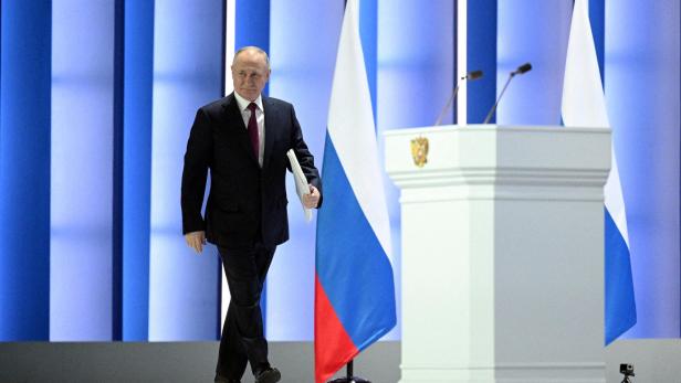 FILE PHOTO: Russian President Putin delivers his annual address to the Federal Assembly in Moscow