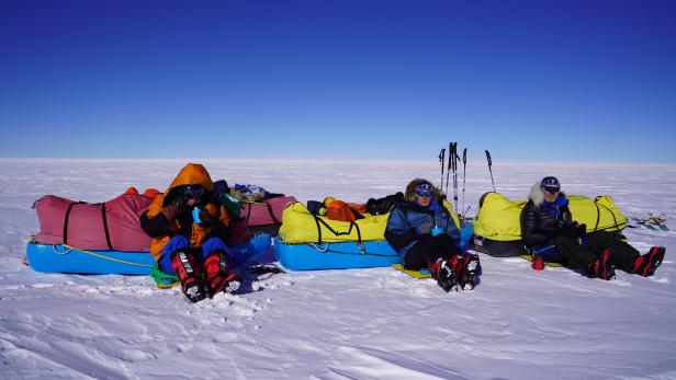 Außergewöhnliche Expedition: Drei Wiener marschierten zum Südpol