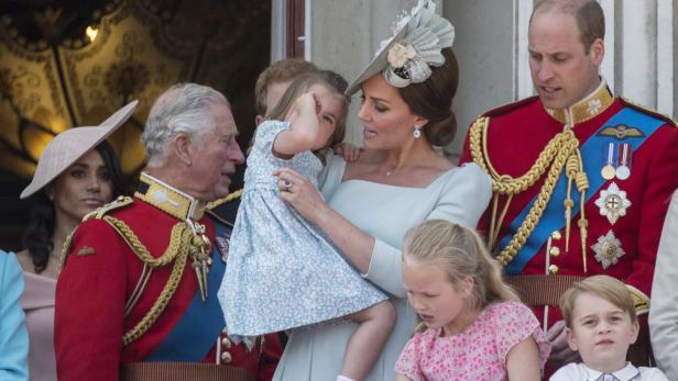 Trooping the colour Die britische Königsfamilie