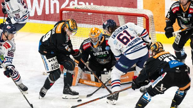 26.02.2023 Eishockey Black Wings vs Hydro Fehervar AV 19 Eishockey: Linz fordert Graz um den Einzug ins Viertelfinale
