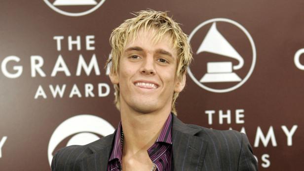 FILE PHOTO: Singer Aaron Carter arrives at the 47th annual Grammy Awards. Aaron Carter