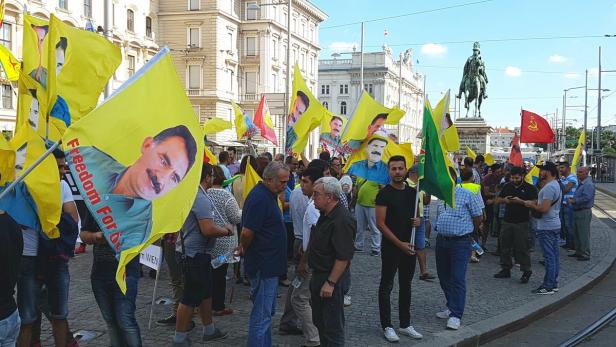 Kurden demonstrierten in Wien