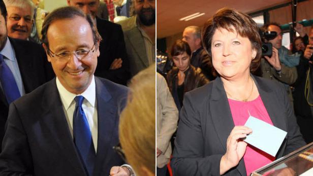 Hollande und Aubry gewinnen Vorwahl