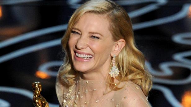 HOLLYWOOD, CA - MARCH 02: Actress Cate Blanchett accepts the Best Performance by an Actress in a Leading Role award for 'Blue Jasmine' onstage during the Oscars at the Dolby Theatre on March 2, 2014 in Hollywood, California. (Photo by Kevin Winter/Getty Images)
