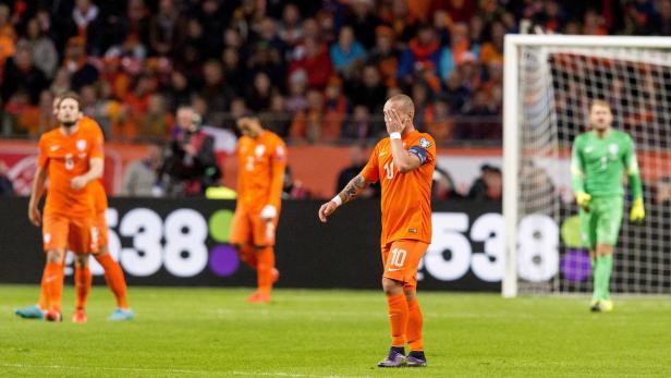 Aus ist der EM-Traum: Wesley Sneijder und Co. bleiben daheim