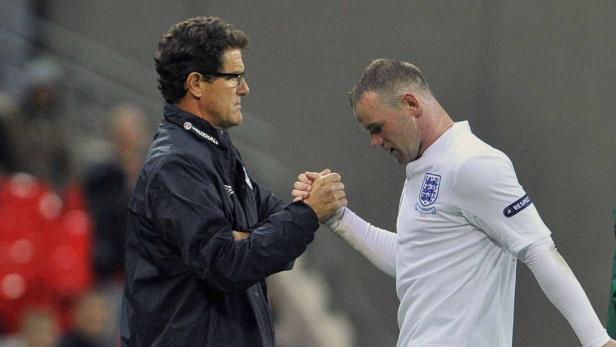Capello stellt Rooney Rute ins Fenster