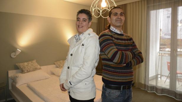 Maryam und Antonio werden im magdas-Hotel arbeiten