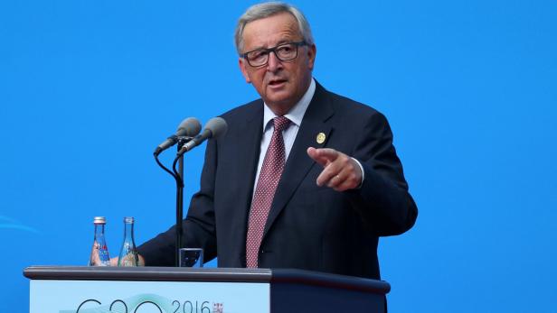 EU-Kommissionspräsident Jean-Claude Juncker beim G-20-Gipfel im chinesischen Hangzhou