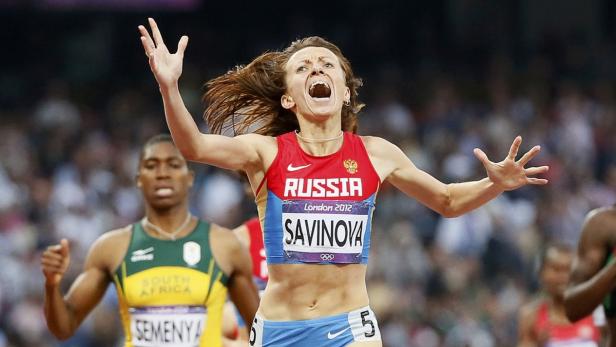 Betrug? Marija Sawinowa holte 2012 in London Gold über 800 Meter – sie soll gedopt gewesen sein.