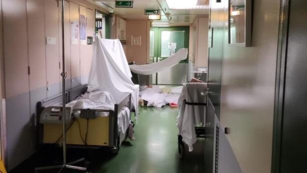 Patienten im Wiener AKH mussten am Gangboden liegen