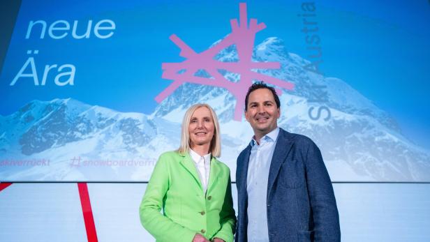 Ski-Austria-Präsidentin n Roswitha Stadlober und Generalsekretär Christian Scherer