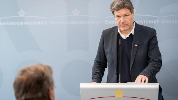 German Climate Minister and Danish Business Minister hold a news conference in Copenhagen