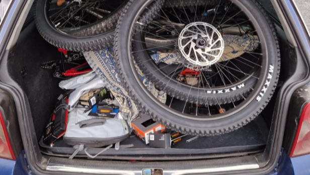 Gestohlene Fahrräder um 45.000 Euro im Gepäck: Vier Festnahmen