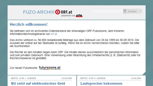 Futurezone-Archiv öffentlich zugänglich
