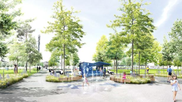 Neuer Park: "Anpfiff" für Bauarbeiten auf ehemaligem Fußballplatz