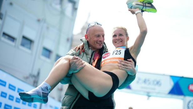 Wien-Marathon: Fans trugen Julia Mayer zum Rekord