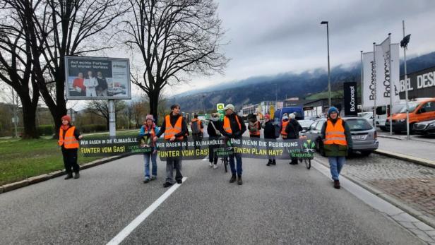 Klimaprotest in Innsbruck und Salzburg