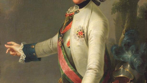 Herzog Albert von Sachsen - Teschen mit dem Plan d…