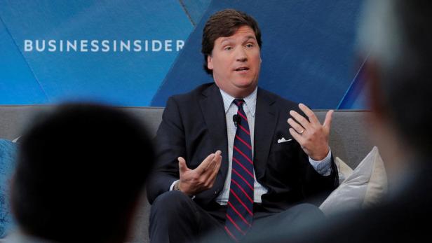 FILE PHOTO: Fox personality Tucker Carlson speaks at the 2017 Business Insider Ignition: Future of Media conference in New York
