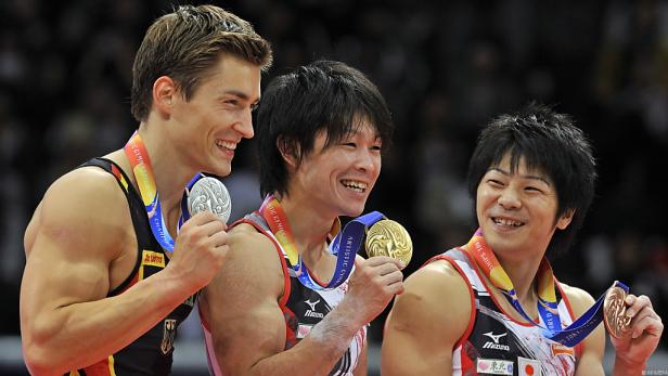 Turn-WM-Hattrick im Mehrkampf für Japaner Uchimura