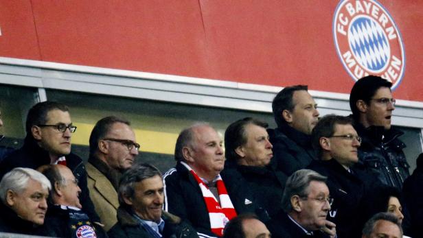 Bayern Munich's president Hoeness and chief execut