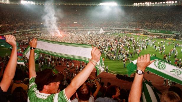 1. Juni 1996: Rapid holt gegen Sturm im vollen Happel-Stadion den Meistertitel