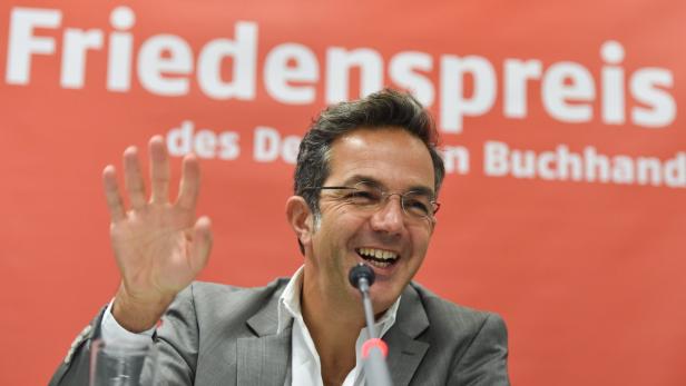 David Grossman bei der Entgegennahme des Friedenspreises des Deutschen Buchhandels.