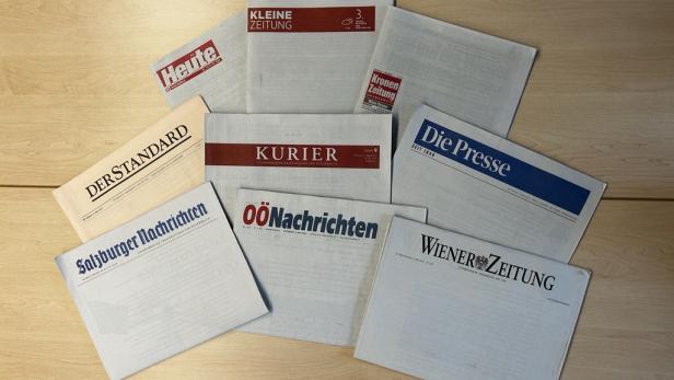Tag der Pressefreiheit: Zeitungen erscheinen weiß