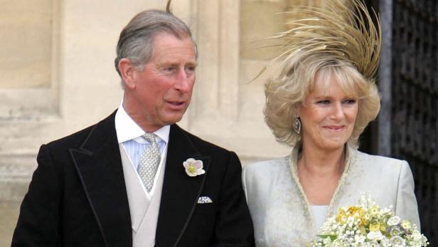 Charles und Camilla am Tag ihrer Hochzeit