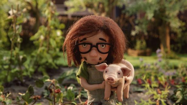 Das Mädchen Babs und sein Schweinchen Oink