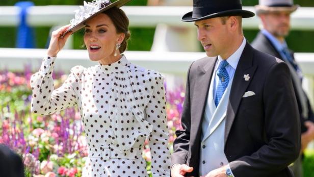 Prinz William und Prinzessin Kate beim Pferderennen in Ascot.
