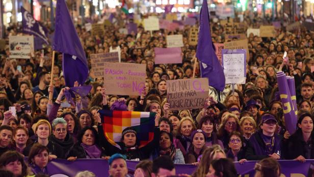 Demonstrationen am Weltfrauentag in Spanien 2023