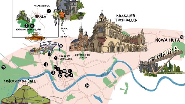 Sehenswürdigkeiten und Geheimtipps für vier Tage in Krakau