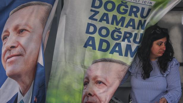 Erdogan-Wahlplakat in Istanbul